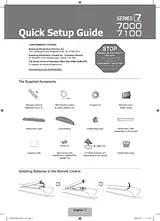Samsung un-40b7000 Quick Setup Guide