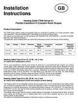 Arnold Rak 12 m Heating Cable / 15-6102 Data Sheet