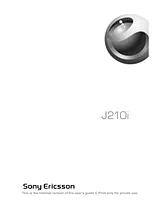 Sony Ericsson J210i Mode D'Emploi