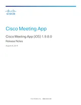 Cisco Cisco Meeting App 1.9 Notas de publicación