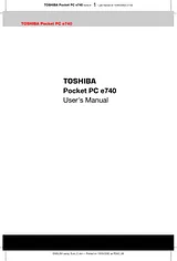 Toshiba e740 사용자 설명서