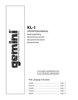 Gemini KL-1 Manuel D’Utilisation