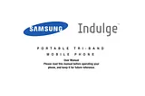 Samsung Indulge User Manual
