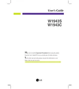 LG W1943SB-PF User Guide