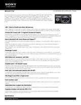 Sony wx-gt77ui Guida Specifiche