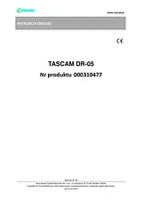 Tascam DR-05 Справочник Пользователя
