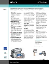 Sony DCR-HC36 Brochure