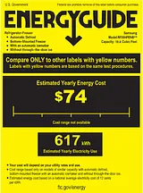 Samsung RF20HFENBBC Guide De L’Énergie