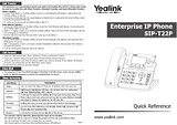 Yealink t22p Guide D’Installation Rapide