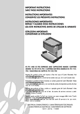 DeLonghi ec702 Manual De Usuario