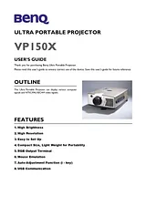 Benq Professional VP150X Справочник Пользователя