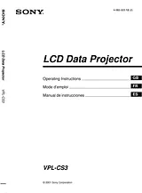 Sony VPL-CS3 User Manual
