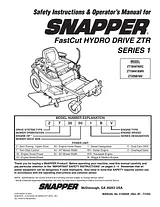 Snapper ZT19441KWV User Manual
