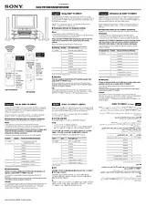 Sony DAV-SB500W Справочник Пользователя