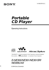 Sony D-NE301SR User Manual