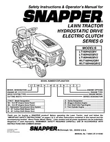 Snapper LT160H42GBV Manual Do Utilizador