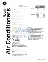 GE AJCQ06LCF Installation Instruction