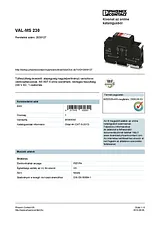Phoenix Contact Type 2 surge protection device VAL-MS 230 2839127 2839127 Data Sheet