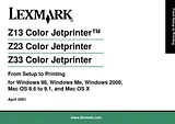 Lexmark Z13 ユーザーズマニュアル