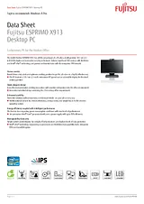 Fujitsu X913-T VFY:X913TP3511NL Ficha De Dados