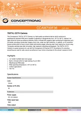 Conceptronic CCAM700F36 1007201 Manual Do Utilizador