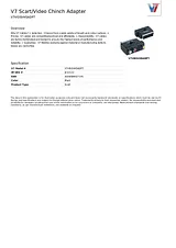 V7 Scart/Video Chinch Adapter V7VIDSVHSADPT Техническая Спецификация