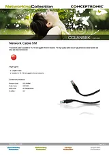 Conceptronic Network Cable 5M C07-032 Folheto