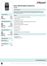 Rexel Auto+ 60X Cross Cut Shredder 2103060EU 产品宣传页