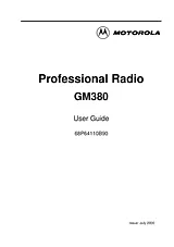 Motorola GM380 Benutzerhandbuch