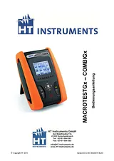 Ht Instruments COMBI G2VDE-tester 1009990 Fiche De Données