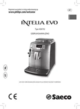 Saeco Fully automated coffee machine HD8752/95 Silver, Black HD8752/95 数据表