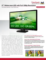 Viewsonic VX2703MH-LED VS14818 Leaflet