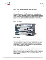 Cisco 2821 CISCO2821-AA/K9 Data Sheet