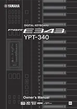 Yamaha PSR-E343 PSRE343 Data Sheet