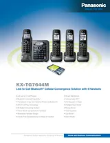 Panasonic KX-TG7644 产品宣传页