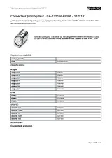 Phoenix Contact CA-12S1N8A9006 Silver 1620131 Data Sheet