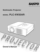 Sanyo PLC-XW20 Manual Do Utilizador