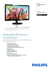 Philips LCD monitor with LED backlight 200V4LSB 200V4LSB/00 Leaflet