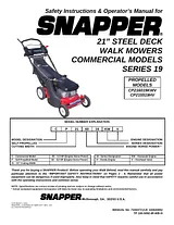 Snapper CP215519HV Benutzerhandbuch