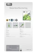 Sweex Notebook Optical Mouse Lime Green USB MI155 Leaflet