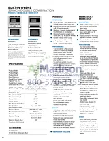 Thermador MEDMC301JS Specification Sheet
