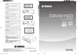 Yamaha CDR-HD1500HDD Справочник Пользователя