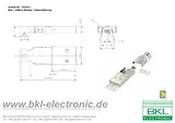 Bkl Electronic Self-assembly USB A Connector Plug, straight USB A 10120098 Data Sheet