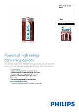 Philips Battery LR20P2B LR20P2B/10 产品宣传页