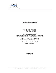 iKeyless LLC AFK41B1 User Manual