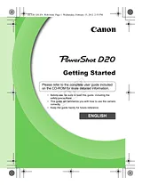 Canon D20 Guide D’Installation Rapide