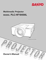 Sanyo PLC-HF10000L Manual Do Utilizador