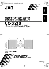 JVC CA-UXG210 Справочник Пользователя