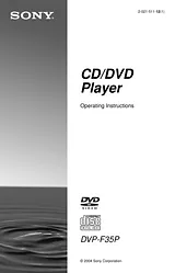 Sony DVP-F35P Manual Do Utilizador