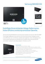 Samsung 120GB 850 EVO MZ-75E120B/EU Data Sheet